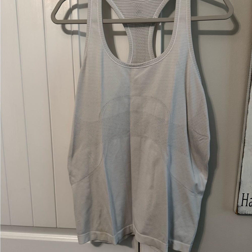 lululemon athletica soft grey Tank Top